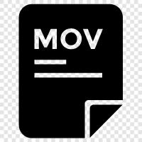 MOV, видео, фильм, клип Значок svg