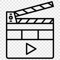 movie clapperboard, film claps, movie claps, movie cl icon svg