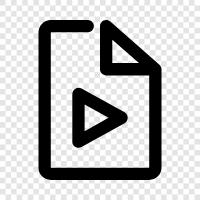 Filmdateien, Filmdownloads, Filmstreaming, Videodateien symbol