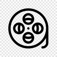 film, filmfilm, celluloid film, film lager symbol