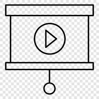 film, film fragmanı, film klipleri, film incelemesi ikon svg