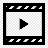 movie, movie trailer, movie review, movie news icon svg