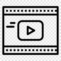 film oynatıcı yazılımı, pc için film oynatıcı, android için film oynatıcı, film ikon svg