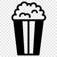 movie theater, movie ratings, popcorn flavor, microwave popcorn icon svg