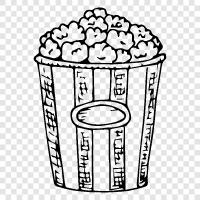 movie theater, movie, popcorn, snack icon svg