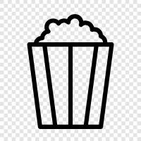 movie theater, snacks, candy, salty icon svg