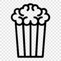 movie theater popcorn, microwave popcorn, popcorn maker, movie popcorn icon svg