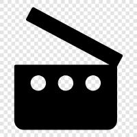 movies, cinematography, film criticism, film festivals icon svg