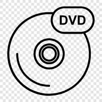 фильмы, DVD Значок svg