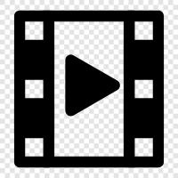 movies, cinematography, motion pictures, editing icon svg