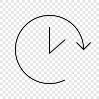 moving clockwise, moving clockwise while, moving clock icon svg