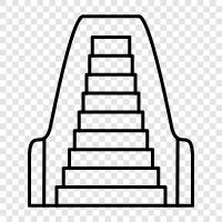 moving stairs, moving walkway, moving staircase, Escalator icon svg