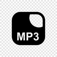 mp3, şarkılar, müzik, ses ikon svg