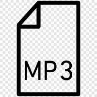 MP3 Dosyası, MP4 Dosyası, MP5 Dosyası, MP3 ikon svg