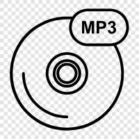 mp3, аудио, музыка, звук Значок svg