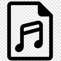 MP3 Musik, Musikdateien, Audiodateien, Musikplayer symbol