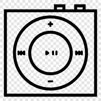 mp3 player, audio player, music player, audio recorder icon svg