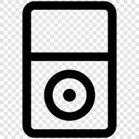 mp3 player, music player software, music player app, music streaming icon svg