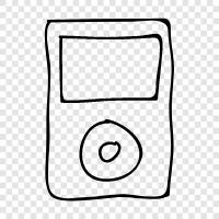 mp3 player, music player, audio player, mp player icon svg