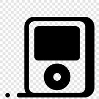 mp3 player, music player, music player software, audio player icon svg