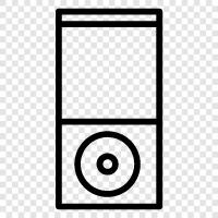 mp3 player, music player, music player software, audio player icon svg