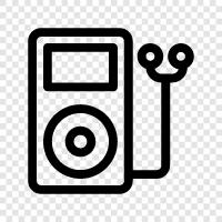 mp3 player, music player, android music player, iphone music icon svg