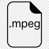MPEG2, MPEG4, MPEG4 AVC, MPEG icon svg