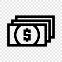 multiple money, dollar, money, spending icon svg