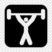 muscle, bodybuilding, strength, physique icon svg