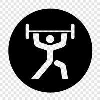 muscles, strength, lift, deadlift icon svg