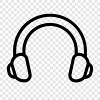 music, noise cancelling, stereo, stereo headphones icon svg