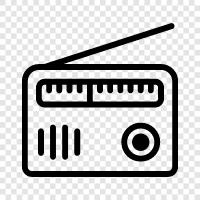 music, shortwave, broadcasting, signal icon svg