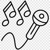 music, singing, lyrics, party icon svg