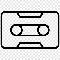 music, music cassette, music player, vinyl icon svg