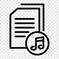 music, albums, tracks, songs icon svg