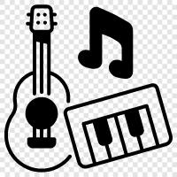 music education, music production, music criticism, music theory icon svg
