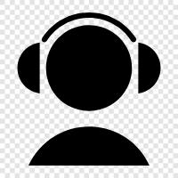 music, headphones, enjoying, music lovers icon svg