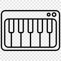 Music, Classical, Sheet Music, Keys icon svg