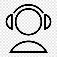 music, ear, sound, headphones icon svg