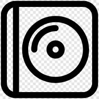 music, audio, vinyl, CD icon svg