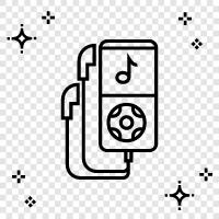 music, player, mp3 player, audio player icon svg