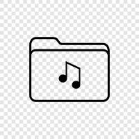 Musik, Musikbibliothek, MusikDownloads, MusikStreaming symbol