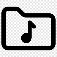 Music, Folder, Music Files, Music Folder Files icon svg