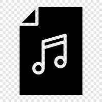 Music File Format, MP3 Music, Music Download, Music Streaming icon svg