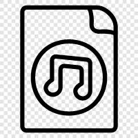 music file, music, mp3, audio icon svg