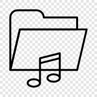 музыкальная папка, организатор музыкальных папок, программа музыкальных папок, программа музыкальных папок для музыкальных папок Значок svg