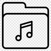 music folder, music folder software icon svg