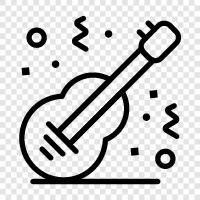 Music, Piano, Ukulele, Acoustic icon svg