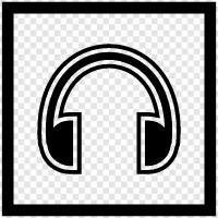 music, audio, sound, headphones icon svg