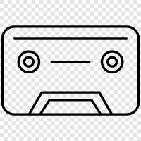 music, music cassette, music tapes, old music icon svg